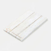 Elegant stilvoll ,Holztextur,Seashell Post-it Klebezettel (angewinkelt)