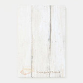 Elegant stilvoll ,Holztextur,Seashell Post-it Klebezettel (Vorderseite)