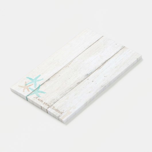 Elegant stilvoll ,Holztextur,Seastars Post-it Klebezettel (angewinkelt)