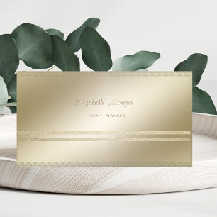 Elegant Stilvoll,Imitate Gold Glitterie gestreift Visitenkarte