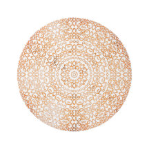 Elegant Stilvoll Mandala Boho Chic White & Copper