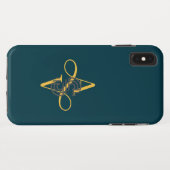 Elegant Stilvoll modern Case-Mate iPhone Hülle (Rückseite (Horizontal))