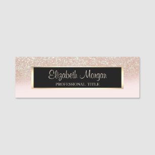 Elegant stilvoll modern, Frame, Glitzer Ombre Namensschild