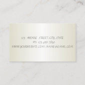 Elegant stilvoll modern,gestreift,Handgebäck Visitenkarte (Rückseite)