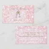 Elegant Stilvoll Modern Glittery Bokeh,Brille Visitenkarte (Vorne/Hinten)