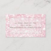 Elegant Stilvoll Modern Glittery Bokeh,Brille Visitenkarte (Rückseite)