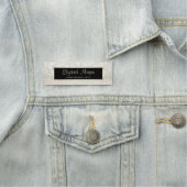 Elegant Stilvoll modern, Rahmen, Glitzer Bokeh Namensschild (Beispiel)