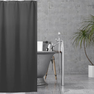 Elegant Stilvoll Moderne Dunkle Holzkohle Grau Duschvorhang