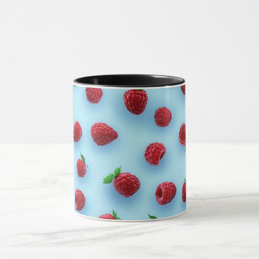 Elegant Stilvoll Moderner Chic Trendy Raspberry Tasse (Zentrum)