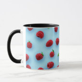 Elegant Stilvoll Moderner Chic Trendy Raspberry Tasse (Links)