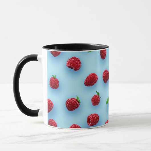 Elegant Stilvoll Moderner Chic Trendy Raspberry Tasse (Links)