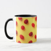 Elegant Stilvoll Moderner Chic Trendy Raspberry Tasse (Links)