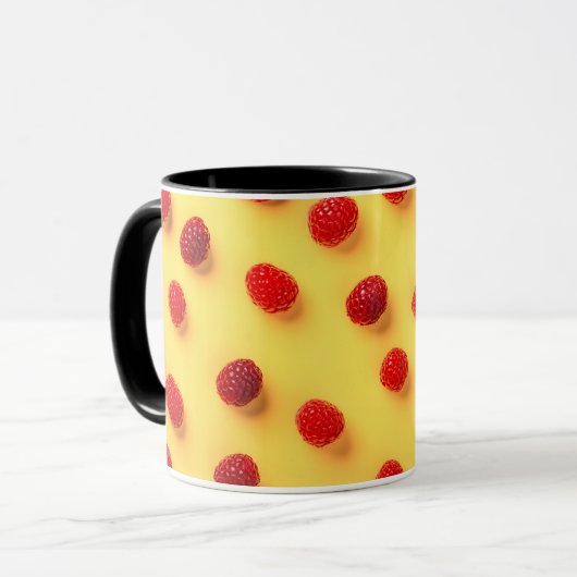 Elegant Stilvoll Moderner Chic Trendy Raspberry Tasse (Vorderseite Links)