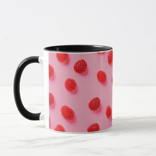 Elegant Stilvoll Moderner Chic Trendy Raspberry Tasse (Links)