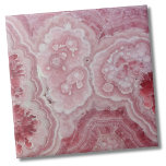 Elegant Stilvoll Modernes Rosa Fliese<br><div class="desc">Ein ähnlicher Druck ist ebenfalls erhältlich! Ein faszinierender rosa rhodochroter Ausdruck, der die zarte Schönheit dieses atemberaubenden Minerals zum Leben erweckt. Mit einer nah-up-Perspektive zeigt dies die komplizierten Details und faszinierenden Muster des rhodochroten Steines. Die sanften rosa Farbtöne schaffen ein beruhigendes und bezauberndes visuelles Erlebnis, das ein Gefühl der Gelassenheit...</div>