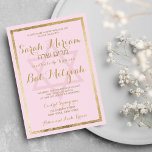 Elegant Stilvoll Modernes Rosa Gold Bat Mitzvah Einladung<br><div class="desc">Dieses elegante, stilvolle und moderne, rosa und rosa Imitat mit Goldmedaille Bat Mitzvah ist das perfekte Design für Ihre Tochter.Dieses luxuriöse Golden und Rosa-Angebot ist perfekt für jede elegante und raffinierte junge Frau und macht ein trendiges und stilvolles Party-Event. Passen Sie dieses Design mit Ihrer eigenen Nachricht, den Features hebräischen...</div>