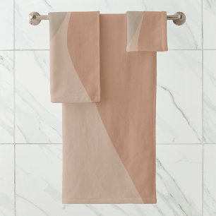 Elegant Stilvoll neutrale Creme Natural Badhandtuch Set