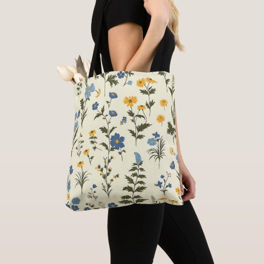 Elegant Stilvoll Niedlich Blauer Botanischer Garte Tasche (Von Nahem)