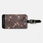 Elegant Stilvoll Personalisiert Gepäckanhänger (Vorderseite horizontal)