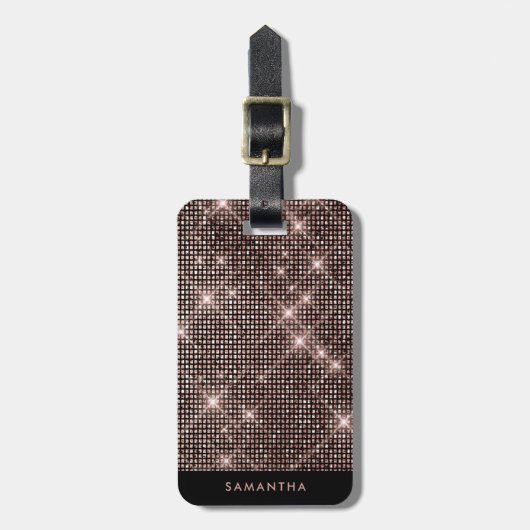 Elegant Stilvoll Personalisiert Gepäckanhänger (Vorderseite vertikal)