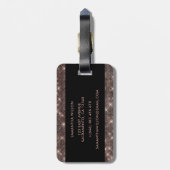 Elegant Stilvoll Personalisiert Gepäckanhänger (Rückseite vertikal)