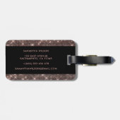 Elegant Stilvoll Personalisiert Gepäckanhänger (Rückseite horizontal)