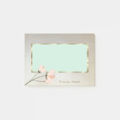 Elegant Stilvoll,Rahmen,Blume Post-it Klebezettel (Vorderseite)