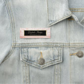 Elegant Stilvoll Trendy Glitzer Bokeh, Frame Namensschild (Beispiel)