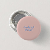Elegant Stilvoll Trendy Unique Names Calligraphy Button (Vorne & Hinten)