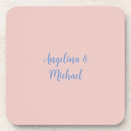 Elegant Stilvoll Trendy Unique Names Calligraphy Getränkeuntersetzer (Vorderseite)