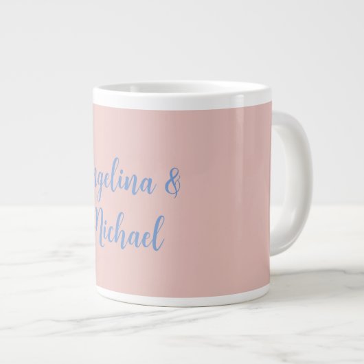 Elegant Stilvoll Trendy Unique Names Calligraphy Jumbo-Tasse (Vorderseite Rechts)