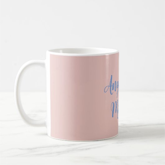 Elegant Stilvoll Trendy Unique Names Calligraphy Kaffeetasse (Links)