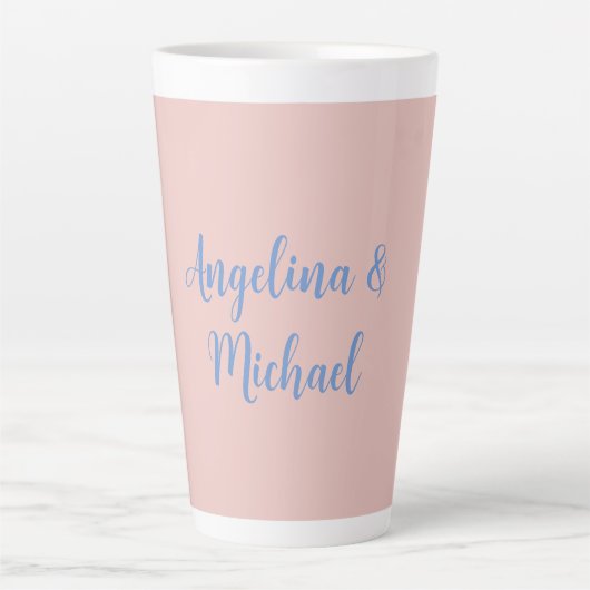 Elegant Stilvoll Trendy Unique Names Calligraphy Milchtasse (Vorderseite)
