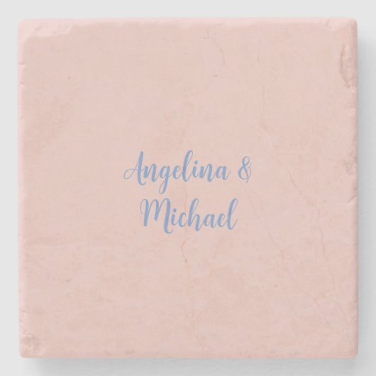 Elegant Stilvoll Trendy Unique Names Calligraphy Steinuntersetzer (Vorderseite)