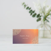 Elegant stilvoll und modern, einfach,Punkte Visitenkarte (Stehend Vorderseite)