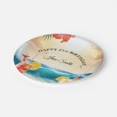 Elegant, stilvoll und modern, individuell anpassba pappteller (Schrägansicht)