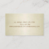 Elegant stilvoll und professionell rosa Flamingo Visitenkarte (Rückseite)