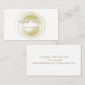 Elegant stilvoll und professionell - weiß visitenkarte (Vorne/Hinten)