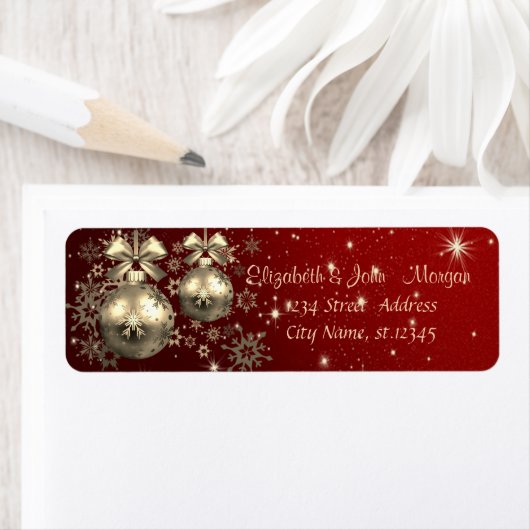 Elegant, stilvoll, Weihnachtsbälle, Schneeflocken (Insitu)