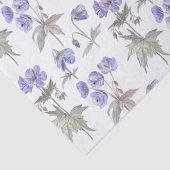 Elegant Stilvolle Aquarellblumen, Pastel Purple Bl Seidenpapier (Detail)