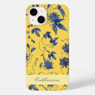 Elegant Stilvolle Blüten Mustard Yellow Floral Case-Mate iPhone 14 Hülle