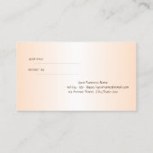 Elegant Stilvolle Cactus Succulents Empfehlungskarte (Rückseite)