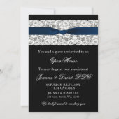 Elegant stilvolle Einladung der Marine (Vorderseite)