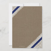 Elegant stilvolle Einladung der Marine (Rückseite)