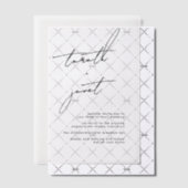 Elegant Stilvolle NAMES Black Wedding Pergament Einladungen (Versetzt (Einladung))