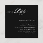 Elegant stilvolle QR Code UAWG Begleitkarte (Vorderseite)