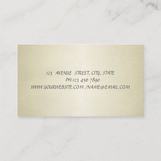 Elegant Stilvolle Shiny Diamonds-Glitzer Imitate L Visitenkarte (Rückseite)