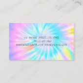 Elegant Stilvolle Shiny Diamonds Lotus Gefärbte Kr Visitenkarte (Rückseite)