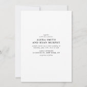 Elegant stilvolle Zeitschrift Cover Wedding Einladung (Rückseite)