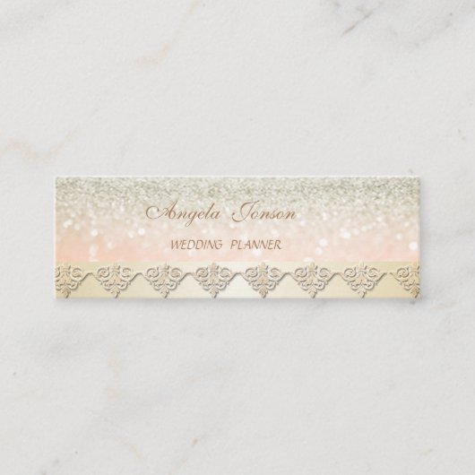 Elegant stilvoller Chic Proffsional Mini Visitenkarte (Vorderseite)